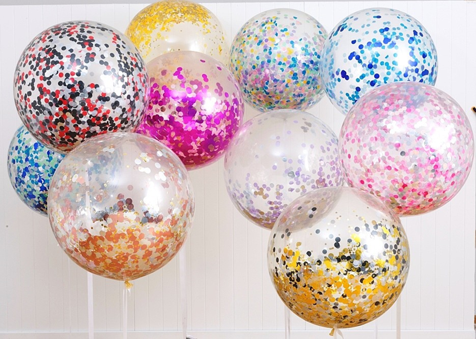 Confetti Balloons Decoration Ideas