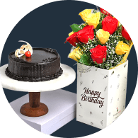 Flower and cake combos 
