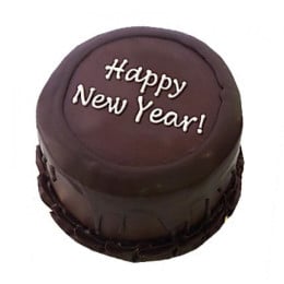 Happy New Year Chocolate Cake - 500 Gm