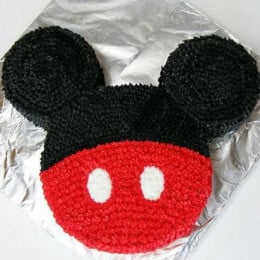 Red N Black Mickey Mouse Cake - 2 KG