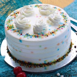 Vanilla Cream Cake - 500 Gm
