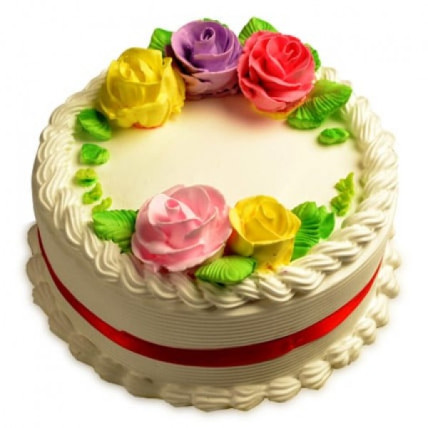 Wreathy Vanilla Cake - 500 Gm