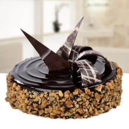 Chocolate Walnut Cake - 500 Gm