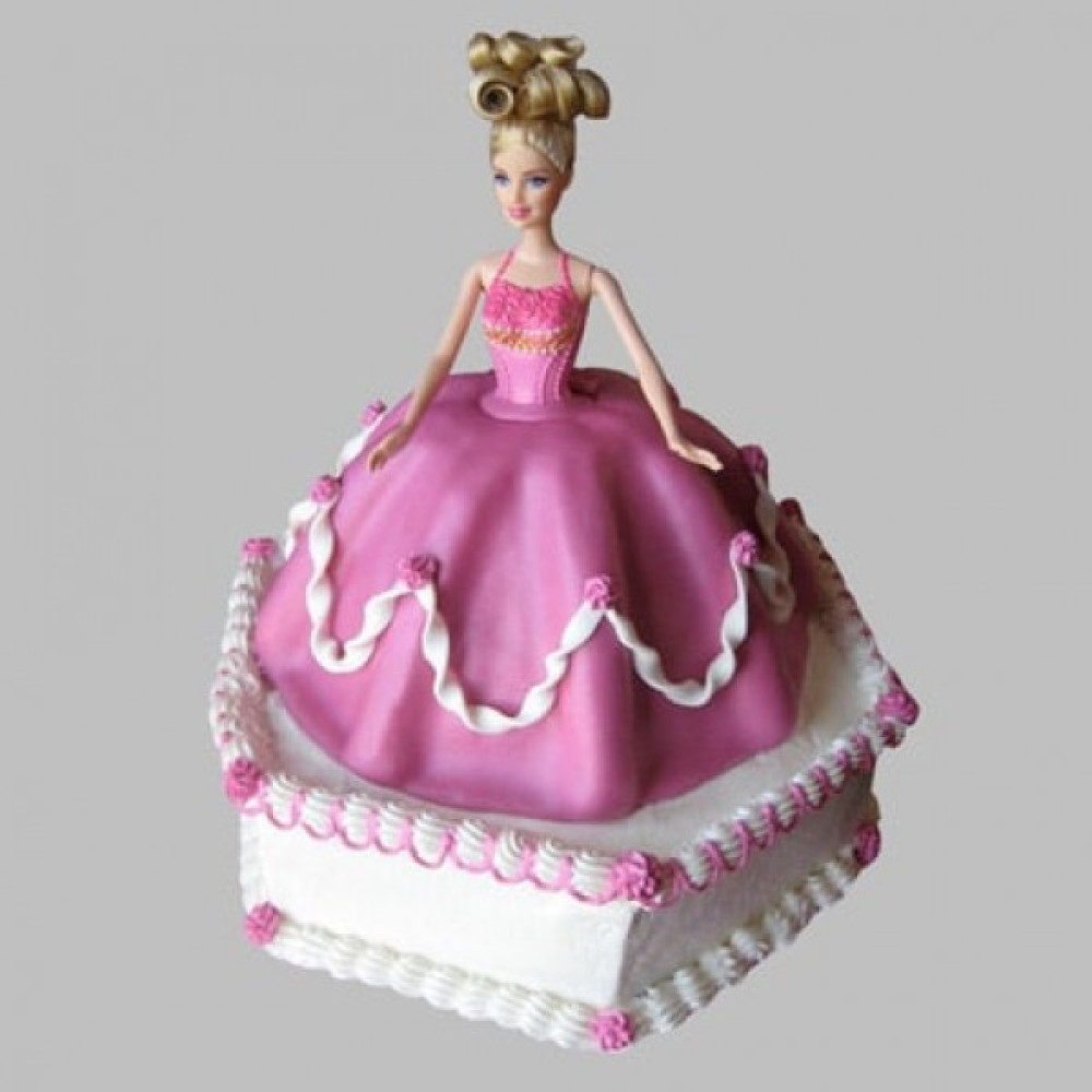 Florid Barbie Cake Florid Barbie Cake Is A Fondant And It Can Be Ordered In 2 K