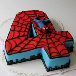 wallpapers Number Boy 5Th Birthday Spiderman Cake inr