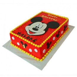 Red Mickey Mouse Cake - 500 Gm