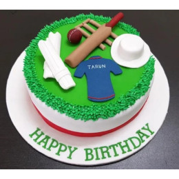 Fondant Cricket Cake