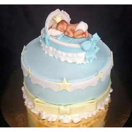 Baby In Dreamland Fondant Cake - 4 KG