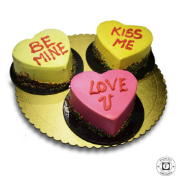 Be My Valentine Cake-Set of 3