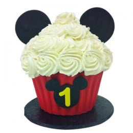 Mickey Mouse Floral Cupcake-set of 6