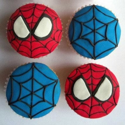World Of Spiderman Cupcakes-set of 6