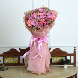 Ravishing Roses With Carnations 