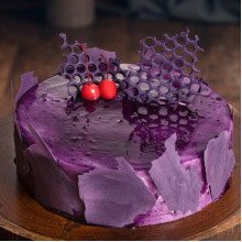 Blue Drippy Berries Cake