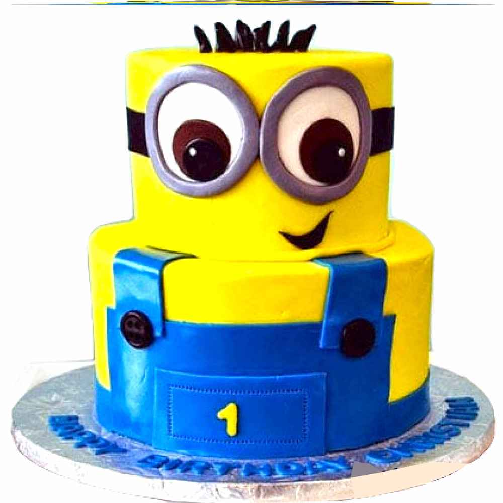 2 Tier Minion Cake- Order Online 2 Tier Minion Cake @ Flavoursguru