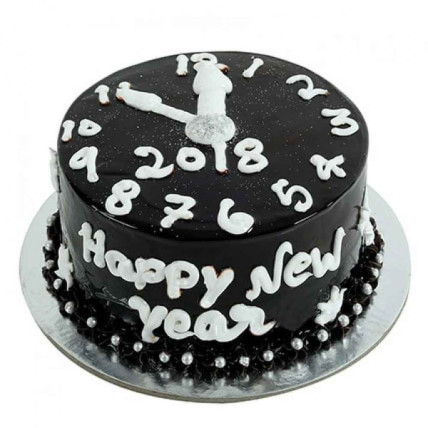 Dark Chocolate New Year Cake