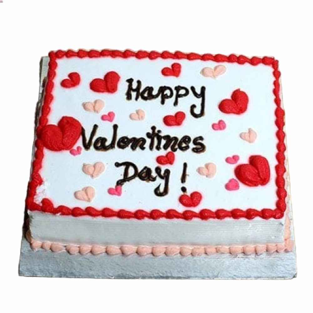Happy Valentines Day Cake- Order Online Happy Valentines Day Cake ...