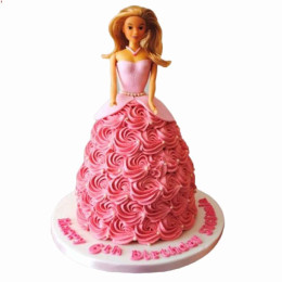 Flamboyant Barbie Cake