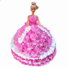 Rosy Barbie Cake