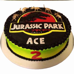 Jurassic Park Photo Cake