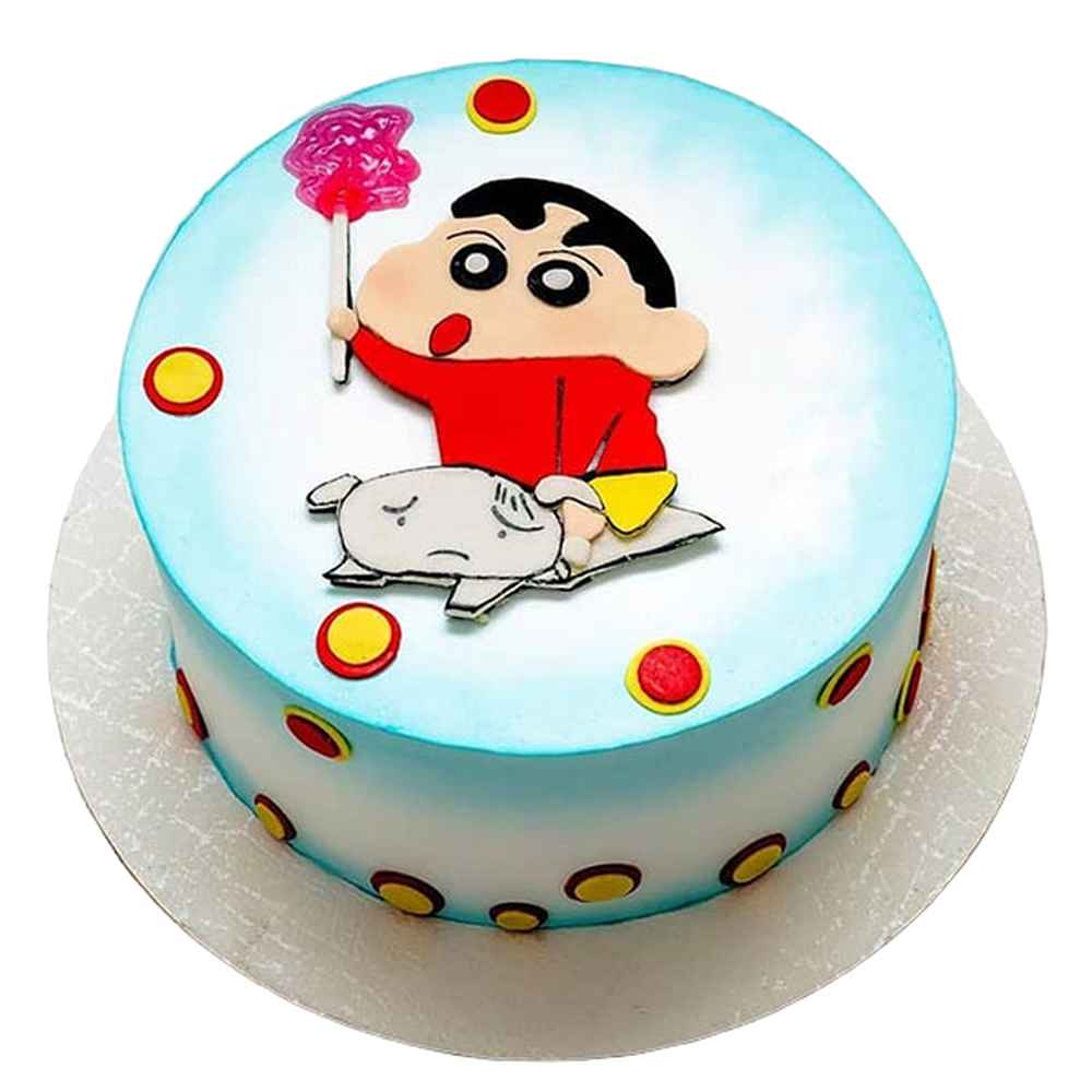 Shinchan n shiro Cake- Order Online Shinchan n shiro Cake ...