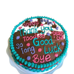 Goodbye Goodluck Cake