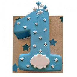1st Birthday Cake for Boy  Happy Birthday Digit Cake for Baby Boy