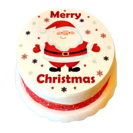 Happy Santa Christmas Cake