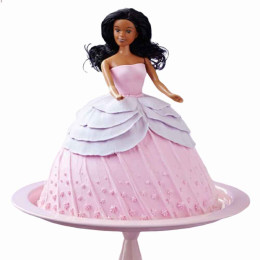 Doll In Pink Dress Cake