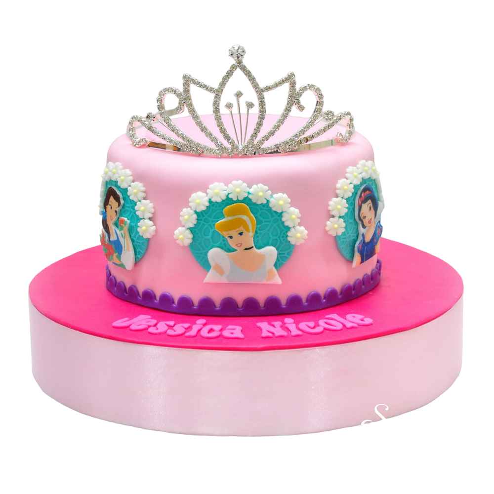 Cakes by Clare - Disney princess cake with edible tiara | Facebook