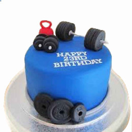 Dumbbell Gym Cake