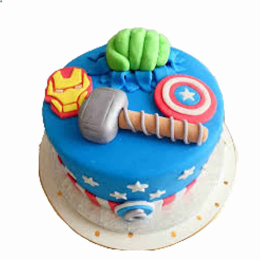 Order Captain America Theme Cake Online, Price Rs.999 | FlowerAura