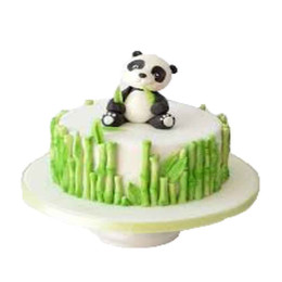Panda With Bamboo Cake