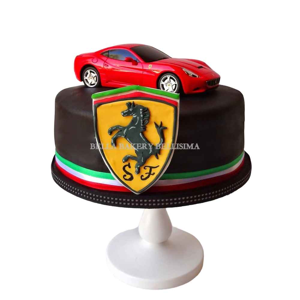 Red Ferrari Cake- Order Online Red Ferrari Cake @ Flavoursguru