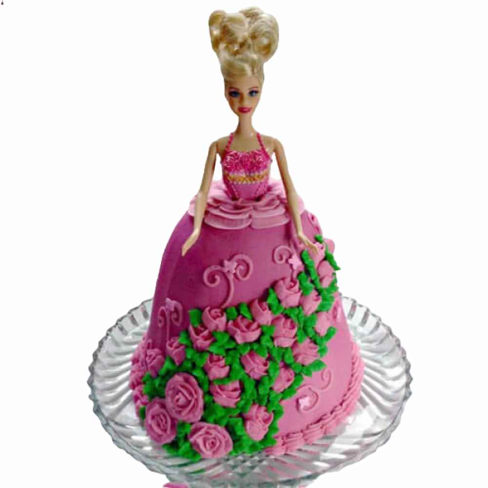 Barbie Cake- Order Online Barbie Cake @ Flavoursguru