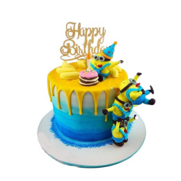Funny Minion Cake- Order Online Funny Minion Cake @ Flavoursguru