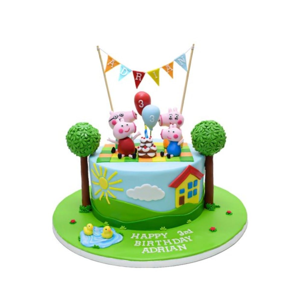 Peppa Pig Birthday Cake - Eve's Cakes