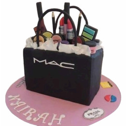 How To Make a Fashion HANDBAG Cake with MAKEUP