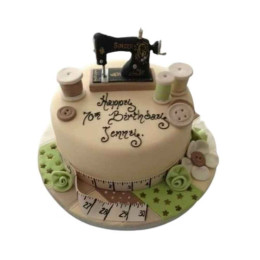 Inventive Sewing Machine Cake