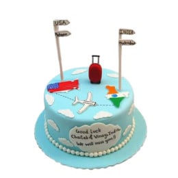 Travel Birthday Cake-2 Tiers – Pao's cakes