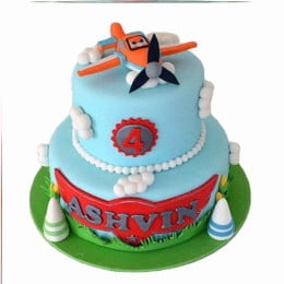Aeronautic Two Tier Cake