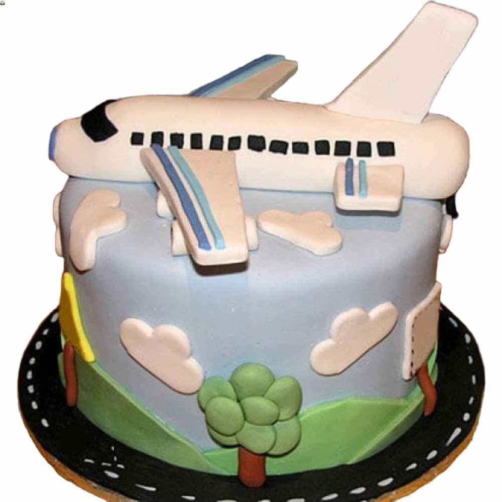 Buy/Send 2 Tier Travel Theme Aeroplane Cake Online » Free Delivery In Delhi  NCR » Ryan Bakery