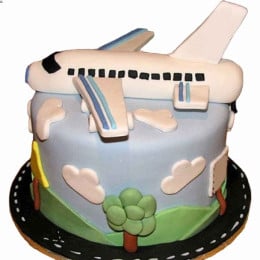 Airplane Fondant Cake