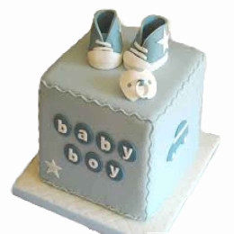 Baby Boy Shoe Cake