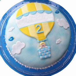 Baby In Balloon Cake