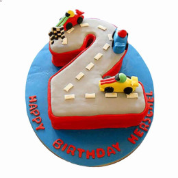 Car Race Birthday Cake