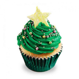 Decorative Christmas Tree Cupcakes