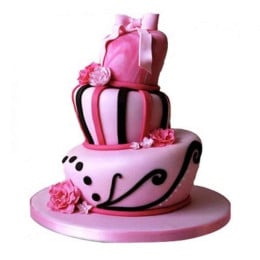 Elegant Pink Wedding Cake