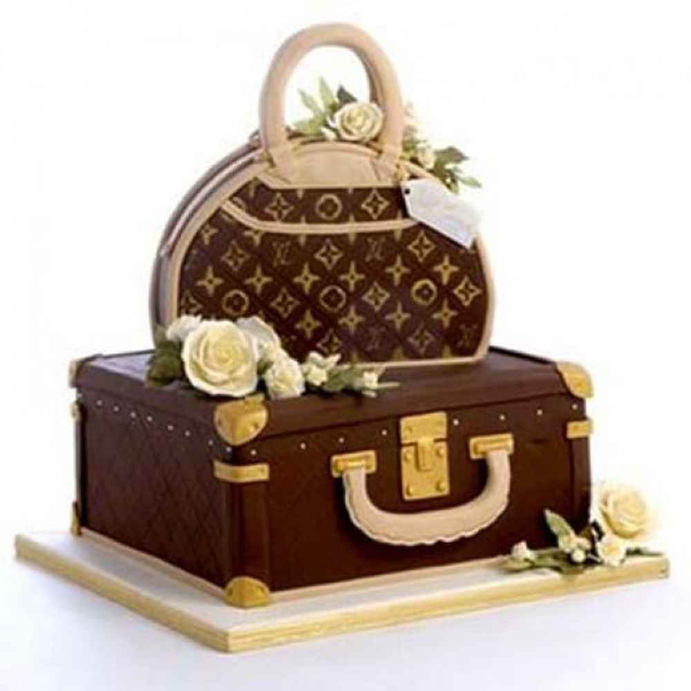 Falunt Your LV Bag Cake- Order Online Falunt Your LV Bag Cake