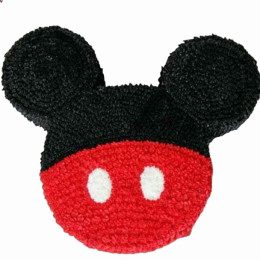 Red N Black Mickey Mouse Cake