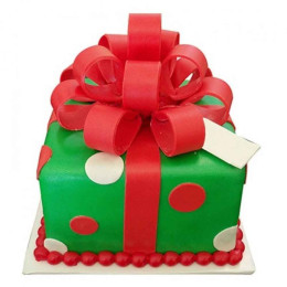 Gift Box Christmas Cake